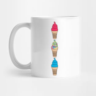 Ice Cream Lover Strawberry, Playdough, Blue Raspberry Mug